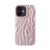 For iPhone 12 Wrinkle Gradient Oily Feel TPU Phone Case(Pink)