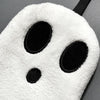 Halloween Ghost Hand Towel Thickened and Strong Water Absorption Dish Towel Bathroom Decor(Black)
