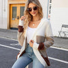 Women Casual Mid-Length Hooded Knit Cardigan Jacket, Size: S(Green)
