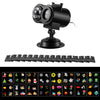 12 Cards UK Plug Not Easy To Fade Card Pattern 9W Double Cylinder Water Pattern Christmas Projection Light