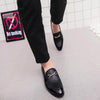 British Style Pointed Shoes Versatile Casual Shoes Slip-on Men Shoes, Size:38(Black)