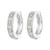S925 Sterling Silver With Platinum-Plated Colorful Zircon Earrings(BSE1033)
