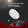 30cm Electric Rotating Turntable Display Stand  LED Light Video Shooting Props Turntable, Power Plug:110V US Plug(Black)