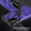For Samsung Galaxy S23+ 5G Lens Holder MagSafe Phone Case(Purple)