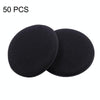 50 PCS Waxing Sponge Cars With Round Edge Car Washing Car Wax Maintenance Polished Sponge(Black)