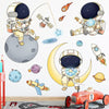 2pcs /Set 30x90cm Children Room Astronaut Wall Stickers Kindergarten Cosmic Stars Cartoon Background Wallpaper