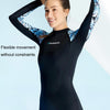 DIVE & SAIL Ladies Quick-Drying Sun Protection One-Piece Wetsuit Swimming And Surfing Snorkeling Suit, Size: L(Black)