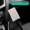 Car Air-Conditioned Air Outlet Cleaning Brush Car Interior Cleaning Tool Dust  Soft Hair Brush(Black)