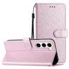 For Samsung Galaxy S25 5G Silk Texture Horizontal Flip Leather Phone Case(Rose Pink)