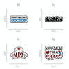 CZ0652-1 Medical Series Metal Badge Alphabetical Nurse Doctor Brooch Alloy Enamel Pins Corsage
