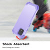 For Google Pixel 4 3 in 1 Shockproof PC + Silicone Protective Case(Purple)