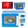 Children Mini Cute Microwave Oven Pretend Role Play Toy Educational for Kids Kitchen Toys(Blue)