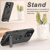 For iPhone 12 Pro Suteni G2 Holder Denim Leather Back MagSafe Phone Case(Black)