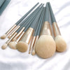 10 PCS / Set Makeup Brush Corn Silk Fiber Hair Loose Powder Brush Face And Eye Makeup Brush, Style:Without Bag