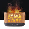 Home Colorful Simulation Flame Incense Smoked Lamp Humidifier, Model:Remote Control(EU Plug)