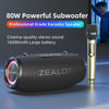 Zealot S87M 80W Portable Outdoor RGB Bluetooth Speaker with Microphone(Black)