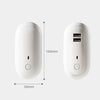 Dual-USB Remote Control Timer Dimming Night Light Bedroom Socket LED Wall Light, CN Plug