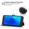 Leather Phone Case For Alcatel 1/1 2019&2021 / Vodafone Smart E9(Black)