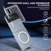 For Samsung Galaxy Z Flip4 lce Folding Series MagSafe Integrated Clear PC Phone Case(Silver)
