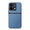 For Redmi Note 13 5G Global Litchi Leather Magnetic Full Coverage Shockproof Phone Case(Blue)