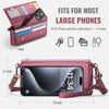 CaseMe Me30 Multi Functional Diagonal Cross Bag Phone Case(Red)