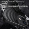 For iPhone 12 / 12 Pro Carbon Fiber MagSafe Phone Case with 360 Degree Rotating Holder(Black Gold)