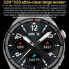 1.3 inch Silicone Band IP68 Waterproof Smart Watch Support Bluetooth Call(Black)