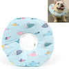 Cat & Dog Soft E-Collar, Anti-Lick, Light Blue Fish, Size S