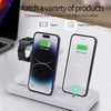 For Samsung Galaxy Watch B21 6 in 1 Mobile Phone / Earphone Universal Foldable Wireless Charger(White)