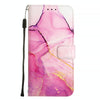 For Asus Zenfone 11 Ultra PT003 Marble Pattern Flip Leather Phone Case(Pink Purple Gold)
