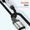 ENKAY 2 in 1 PD 100W / 27W 180 Degrees Rotation Magnetic Type-C / 8 Pin Fast Charging Data Cable with LED Light, Length:1m