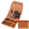 Nail Art Tool Set Nail Clippers Dead Skin Scissors Manicure Tool, Specification: 16 In 1 Coffee