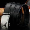 Men Automatic Buckle Belt Leather Waistband Business Style Trouser Belt Model 11