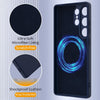For Samsung Galaxy S25 Ultra 5G Shockproof Silicone Magsafe Phone Case(Navy Blue)