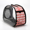 Foldable Transparent Pet Carrier Bag, Small, Pink