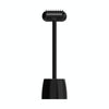 Long Handle Pet Comb with Base & Rattle - Black
