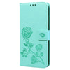 For Xiaomi Redmi Note 8 Rose Embossed Horizontal Flip PU Leather Case, with Holder & Card Slots & Wallet(Green)