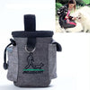 Dog Treat Training Bag with Poo Bag Dispenser (Light Grey)