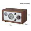 SY-601 Home Multifunctional Retro Wooden Radio Electronic Thermometer Alarm Clock(Random Color Delivery)