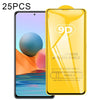 For Xiaomi Redmi Note 10 Pro / Note 10 Pro india 25 PCS 9D Full Glue Full Screen Tempered Glass Film