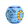 3 PCS Finger Magic Bean Magic Cube Toy Children Intelligence Fingertip Spinning Top(Blue Indigo)