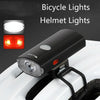WEST BIKING YP0701281 Bicycle Lights Helmet Lights Front And Tail Warning Lights USB Night Riding Mountain Bike Equipment With Side Lights(Black)