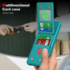 For Samsung Galaxy A16 5G Vertical Flip Card Bag Holder Leather Phone Case(Cyan Green)