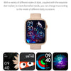HT15 1.85 inch Silicone Band IP67 Waterproof Smart Watch, Support Bluetooth Calling / Sleep Monitoring(Silver)