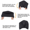 Silicone Ear Protection Waterproof Swimming Cap for Adults with Long Hair(Black)