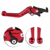 1pair Motorcycle CNC Six Speed Dual Disc Brake Handlebar Cowl Adjustable Electric Bike Brake Lever(Black)
