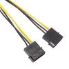 15cm IDE Power Dual Large 4Pin To EPS 8Pin CPU Supply Cable
