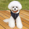 Small Blue Padded Dog Coat - Winter Warm Cotton, Size S