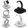 Suede C-Shaped Retractable Single Watch Holder(Cryet)