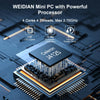 HYSTOU PO9B-J4125-4L Embedded Intel Celeron J4125 Processor Four Network Ports Mini Host, Specification:8GB+128GB